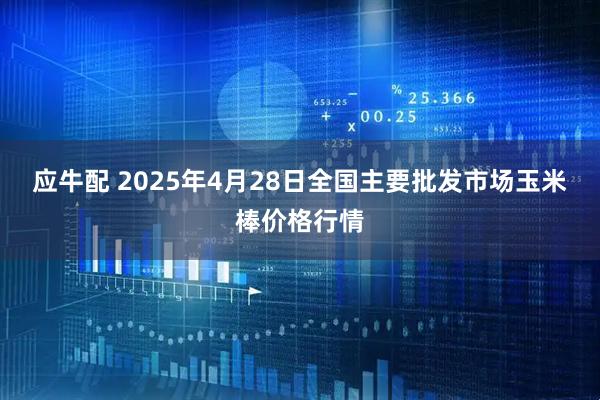 应牛配 2025年4月28日全国主要批发市场玉米棒价格行情