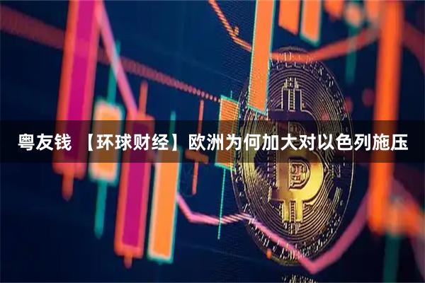 粤友钱 【环球财经】欧洲为何加大对以色列施压